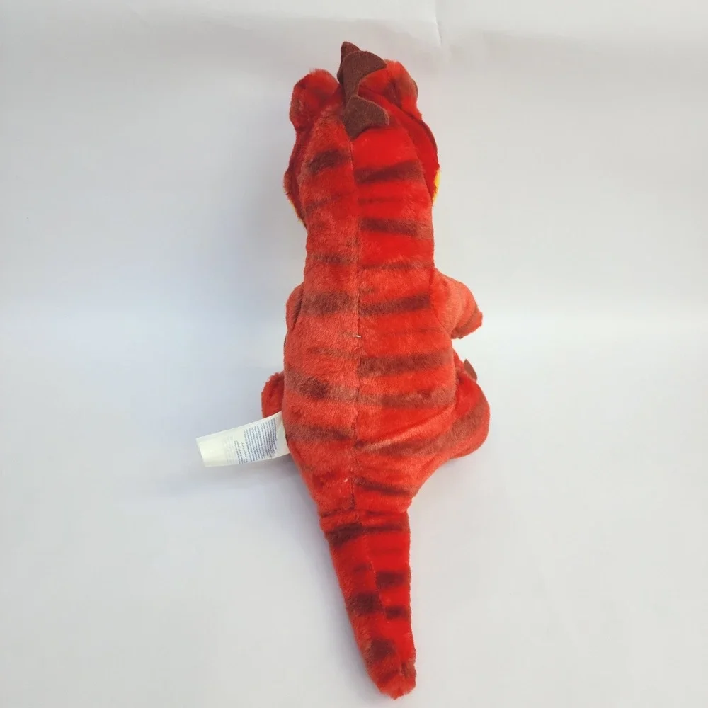 Build-A-Bear Workshop Red Striped T-Rex Dinosaur Plush Green Eyes‎ BAB 14